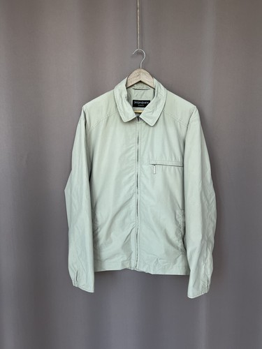 SAINT LAURENT (YSL) Yves Saint Laurent Vintage Biege Harrington Uomo Taglia 52 o L Full Zip YSL