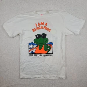 Camicia VINTAGE I Am A Beach Frog Senor Frogs piccola grafica Mazatlan punto singolo - Foto 1 di 9