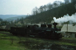 Negativo locomotora de vapor antigua en el extranjero I-T5-47 - Imagen 1 de 1