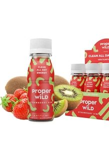 Case of 72 -Proper Wild Vegan Energy Shots - Strawberry Kiwi - 2.5oz - Exp. 1/27 - Picture 1 of 10