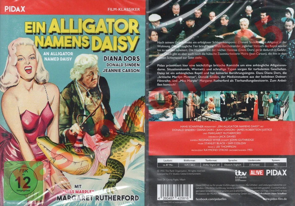 DVD EIN ALLIGATOR NAMENS DAISY Donald Sinden Diana Dors Margaret Rutherford NEU - Bild 1 von 1