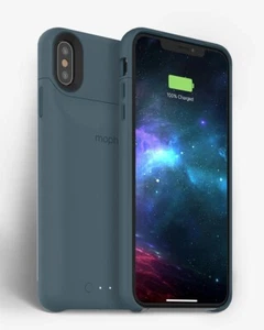 Open Box Mophie Juice Pack Access iPhone Xs Max 2,200mAh Battery Case Deep Blue - Picture 1 of 3