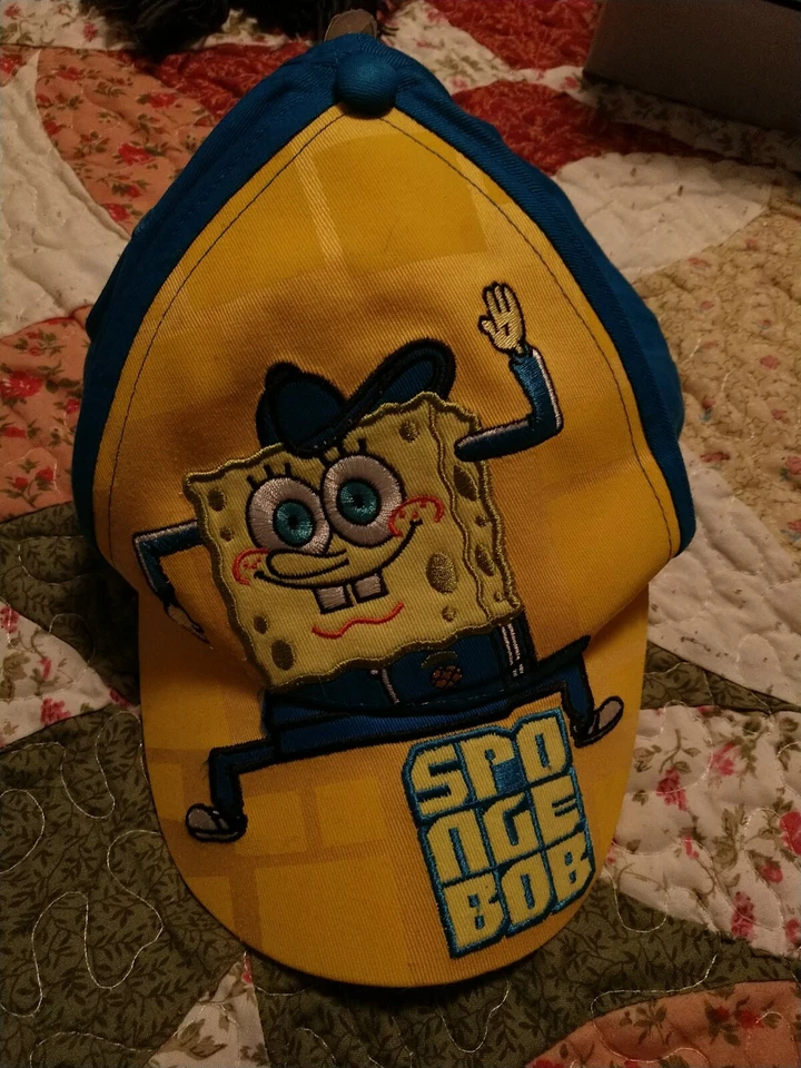 ¡NUEVO! NICKELODEON BOB ESPONJA PANTALONES CUADRADOS GORRA DE BÉISBOL PARA NIÑOS! Foto 1 de 1