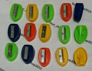 10 x PLASTIC PENCIL SHARPENERS  SHAPE OFFICE & SCHOOL, FREE P&P - Picture 1 of 1