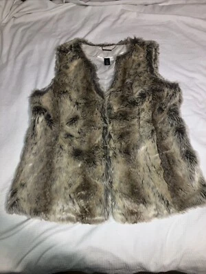 Chaleco de piel sintética del mercado negro de la Casa Blanca talla XL Foto 1 de 4