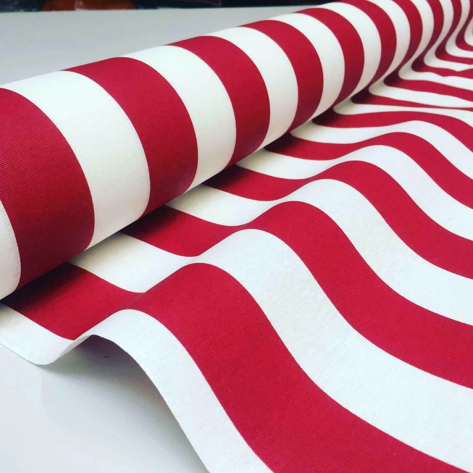 Teflon Waterproof Outdoor Striped Fabric Stripe PU Coated Material -55" wide - Image 1 of 1