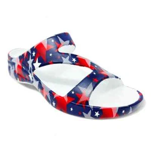NEW - DAWGS Women’s Z Sandals - Stars Forever - Size 7 - Picture 1 of 1