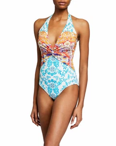 JOHNNY WAS Ellyo Twist One Piece Size MEDIUM NWT $198 - Picture 1 of 6