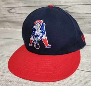 New Era New England Patriots Navy Blue Historic 9fifty Mens Snapback Hat, Cap - Picture 1 of 10
