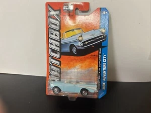 Matchbox MBX Adventure City 1957 Chevy Bel Air Convertible Blue 2012 Mattel BN - Picture 1 of 1