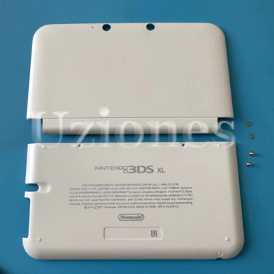 Front & Back Housing Shell Cover Case Replace For Nintendo 3DS XL/LL Old White - Image 1 of 4