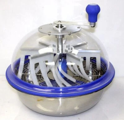 Recortadora retorcida hidropónica de 16" tazón de acero inoxidable hoja planta brote giratorio con cuchillas de alambre Foto 1 de 3