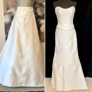 7 ⚪️ Artemis by Alan Hannah | Size 10/12 | Ivory Wedding Bodice & TWO Skirts! - Picture 1 of 19