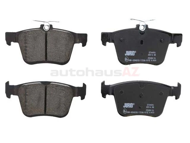 Juego Pastillas Freno Traseras JURID 5Q0698451N VW Volkswagen Jetta Audi 8P A3 8V Quattro Foto 1 de 1