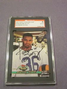 JEROME BETTIS HANDSIGNIERTE 1992 STADIUM CLUB ROOKIE CARD - SGC SLAB - GEKAPSELT - Bild 1 von 3