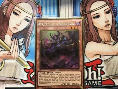 yugioh Rubic, Malebranche Of The Burning Abyss gold rare 1st ed PGL3-EN046 - Image 1 of 2