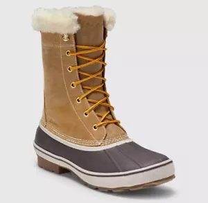 Eddie Bauer Waterproof Men's Hunt Pac Faux Shearling-Lined Boot - Size 10 - Picture 1 of 5