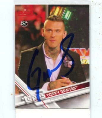 COREY GRAVES 2017 Topps WWE In Person On card Auto Autograph #14 - Image 1 of 2