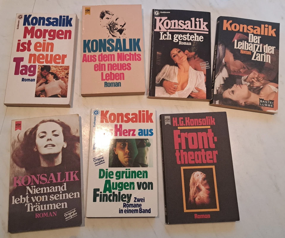 Heinz G. Konsalik, Taschenbücher, fesselnde Romane, Liebesromane u.a., Gebraucht - Bild 1 von 4