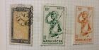 Three Stamps From MADAGASCAR (E67)