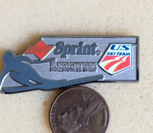Sprint Official Communications US USA Ski Team Olympic Skiing Lapel Pin - Picture 1 of 2