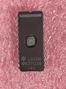 NMC27C16Q-45 2KX8 16K BIT EPROM 450NS 24 PIN CERDIP NATIONAL (LOT OF 1) - Picture 1 of 3