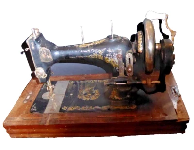 Rare Machine à coudre ancienne Stoewer de 1907 manivelle antique sewing machine - Photo 1/4