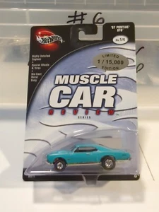 2003 Hot Wheels Preferred Muscle Car Review 1967 Pontiac GTO Teal RLRRs - Picture 1 of 5