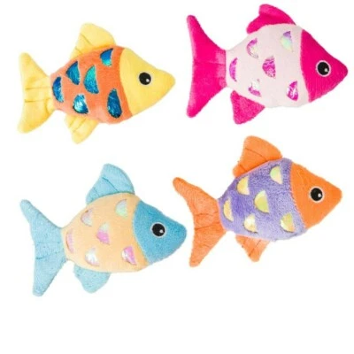 Spot Shimmer Glimmer Fish Assorted Catnip Cat Toy, (4Pack) - Image 1 of 4