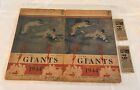 1944 Two New York Giants Program Score Card Vs Chicago - Vintage