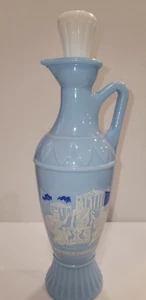VTG 1961 Jim Beam Blue Decanter Vase w/Stopper Greek Roman Socrates Aristotle - Picture 1 of 21