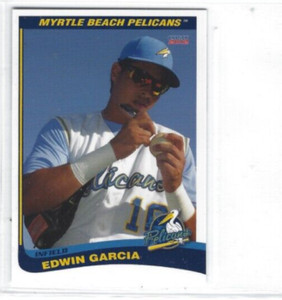 2012 Myrtle Beach Pelicans (Single-A Texas Rangers) Edwin Garcia