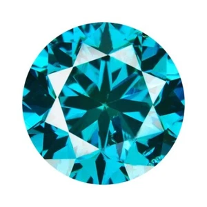 0.10Ct Round Shape 100% Certified Natural Earthmined Blue Loose Diamond - Picture 1 of 1