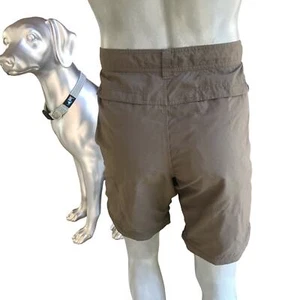 Pantaloncini da trekking North Face in nylon marrone tasca con cerniera uomo taglia 38 - Foto 1 di 8