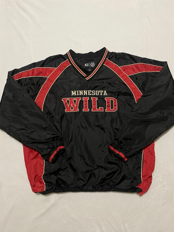 Vintage Minnesota Wild Windbreaker Jacket NHL G-lll Mens 2XL Rare 90’s Hockey - Image 1 of 4