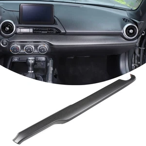 Matt Echte Kohlefaser Armaturenbrett Zentrum Trim Für Fiat 124/Abarth 124 2016+ - Bild 1 von 22