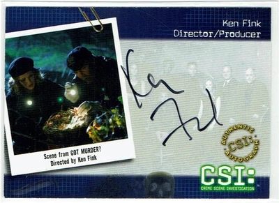 CSI Series 2 2004 Auto Autograph Card CSI-B12 Ken Fink Director/Producer - Image 1 of 3