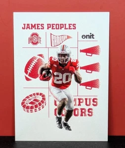 Onit James Peoples Ohio State Buckeyes Campus Colores 2025 CC-30 OSU CASI NUEVO - Imagen 1 de 2