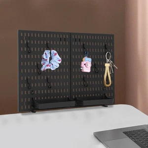 Desk Pegboard Organizer, Desk Mounted Peg Board Organizer for Office Gaming Home - Picture 1 of 10