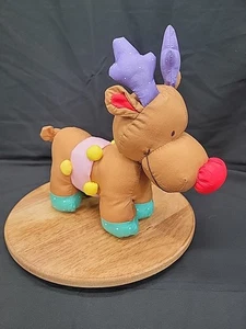 Vintage Russ Berrie Noel Rentier Puffy Plüsch - Bild 1 von 8