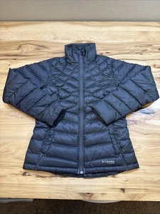 Columbia Titanium Daunenjacke Damen Größe Medium 700 schwarz Omni-Heat Puffer LESEN - Bild 1 von 10