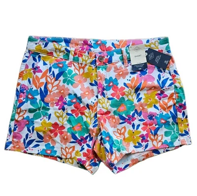 St. Johns Bay женщин середины подъема 5» размер 14 шорты Ариана цветочный новый с Ярлыками - Изображение 1 из 4