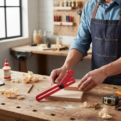 Règle de marquage pour travail du bois et carrelage avec 30 angles 45 et 60 deg - Photo 1/4
