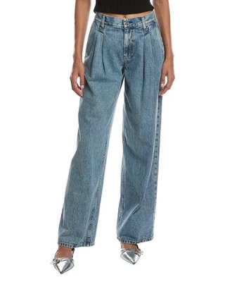Jeans feminino Helmut Lang plissado duplo - Imagem 1 de 2