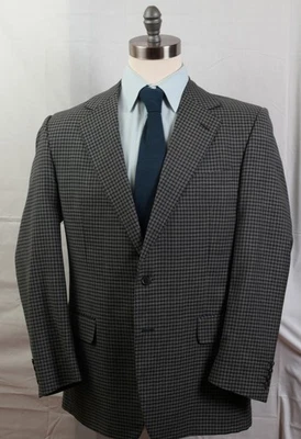 Alfred Dunhill Switzerland SB Gray Tiny Boxes Sport Coat 42 R  - Image 1 of 4