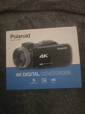 Polaroid 4K Digital Camcorder + Camera, 18x Digital Zoom, ID995 Touch Screen NEW - Image 1 of 4