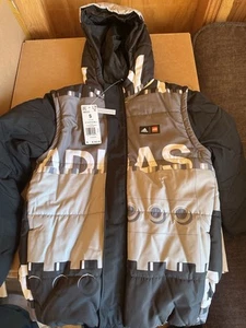 Kids Adidas x Lego U Lego W 2in1 J Puffer Padded Jacket - Size XL (HM2230) $180 - Picture 1 of 3