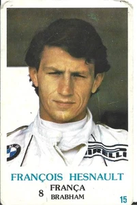 ⭕VTG Formula 1 FRANÇOIS HESNAULT pocket calendar 1986 F1 pilot - Picture 1 of 2