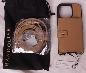 NEU Bandolier Mila MagSafe Charging Crossbody, Tan/Gold, iPhone 14 Pro - Bild 1 von 4