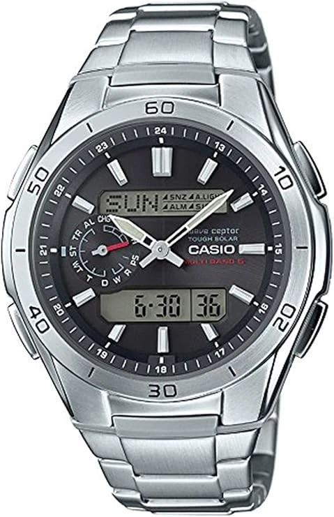 Casio Wave Ceptor Solar Multiband6 Mens Watch Wva-m650d-1ajf Siver Japan